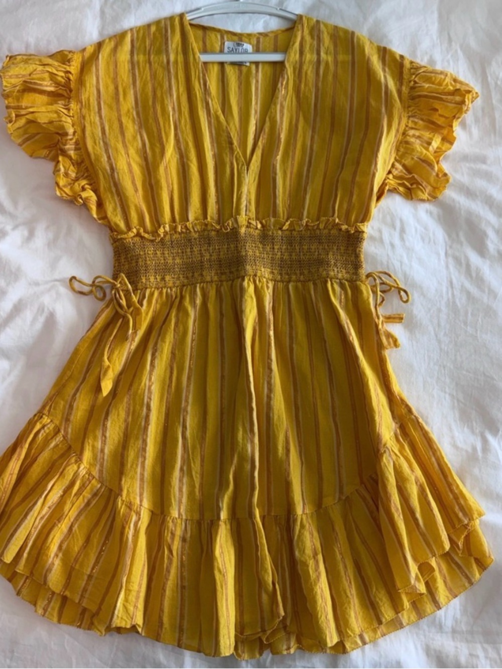 Sunflower yellow and gold Saylor dress NWOT Size: Medium, Material: Cotton